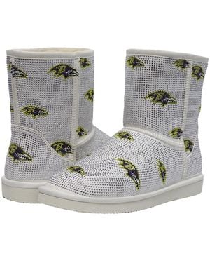 Cuce Baltimore Ravens Logo Pull On Ankle Boots - Metallic