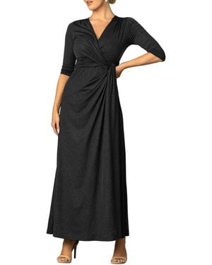 Kiyonna Romanced By Moonlight Evening Gown - Black