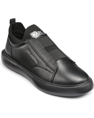 Karl Lagerfeld Round Toe Sneakers - Black