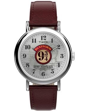 Timex Harry Potter Weekender Quartz Leather Watch 37mm - Gray