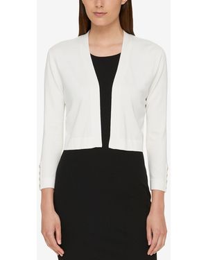 Tommy Hilfiger Button Sleeve Cardigan - White