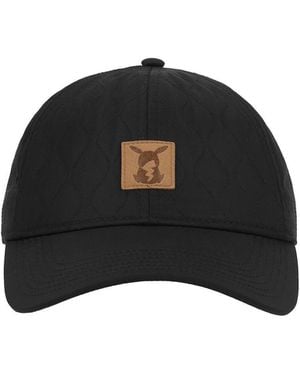 Pokemon Pikachu Debossed Leather Patch Hat (56cm) - Black