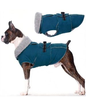 Aronkl Reflective Waterproof Dog Jacket - Blue