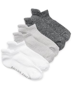 Muk Luks Low Cut Ankle Compression Socks - Gray