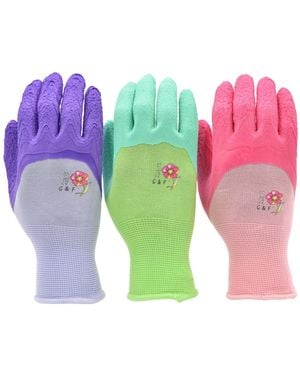 G & F Products Microfoam Garden Gloves - Pink