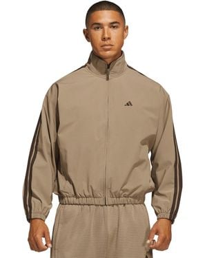 adidas Basketball Woven Track Jacket - Brown