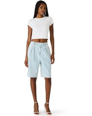Steve Madden Bb Dakota Ivana Wide-leg Shorts - Blue