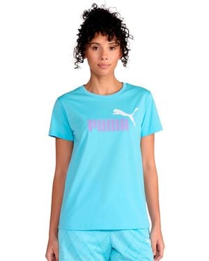 PUMA Short-sleeve Crewneck T-shirt - Blue