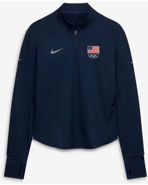 Nike Swift Dri-fit Half-zip Pullover - Blue