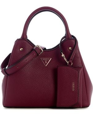 Guess Lorella Girlfriend Small Tote Handbag - Purple