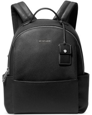 Michael Kors Michael Sable Medium Pebbled Leather Backpack - Black