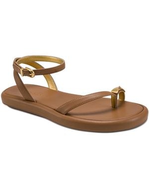 Donna Karan Tabitha Ankle Strap Sandals - Metallic