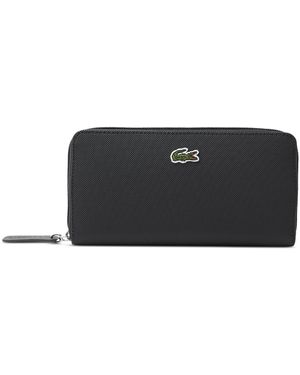 Lacoste Concept Billfold Zip-up Wallet - Black