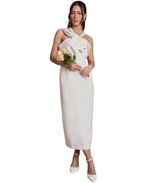 Coast Halter Neck Wedding Dress - White