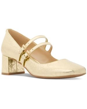 Michael Kors Michael Matilda Square Toe Pumps - Natural