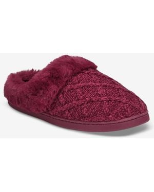 Charter Club Quilted Hoodback Boxed Slippers - Red