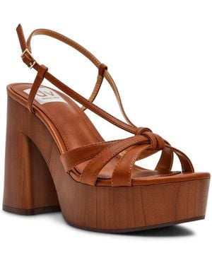 Dolce Vita Willowmena Strappy Platform Dress Sandals - Brown