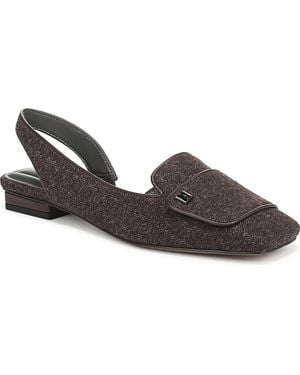 Franco Sarto Teagan Square Toe Slingback Flats - Brown