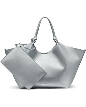 DKNY Paula Commuter Medium Sleek Tote - Gray