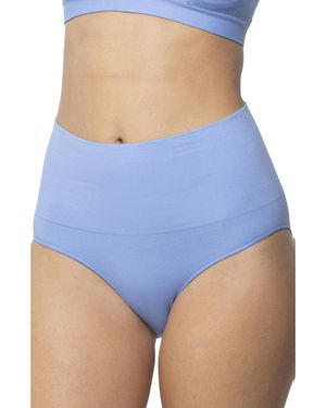 Underoutfit Smoothing At Waist Brief - Blue