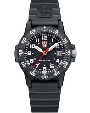 Luminox Swiss Leatherback Sea Turtle Dive Black Rubber Strap Watch 39mm