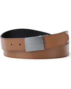 michael kors men's leather dress belt Michael Kors Men's Classic Reversible Dress Belt - Black
