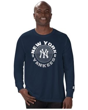 Starter New York Yankees Halftime Long Sleeve T-shirt - Blue