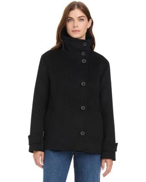 Vince Camuto Wool-blend Short Coat - Black