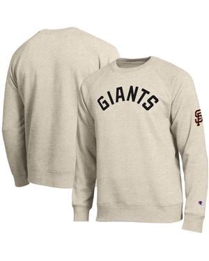 Champion San Francisco Giants All-star Soft Felt Raglan Sweatshirt - Multicolor