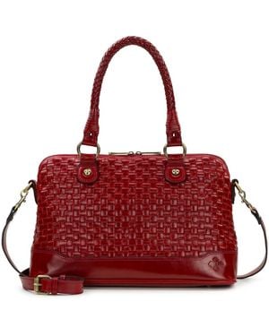 Patricia Nash Augusta X-large Satchel Bag - Red