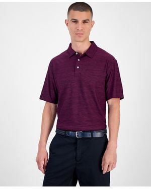 PGA TOUR Textured Polo Shirt - Purple