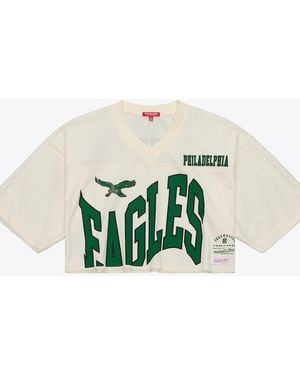 Mitchell & Ness Brian Dawkins Philadelphia Eagles Retired Player Cropped Fashion Jersey - White