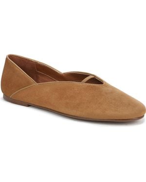 Franco Sarto Brayten Round Toe Ballerina Flats - Brown
