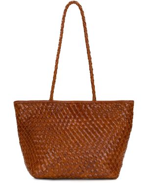 Patricia Nash Olivia Large Satchel Tote Bag - Brown