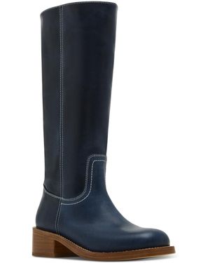 Steve Madden riggs Tall Square-toe Boots - Blue