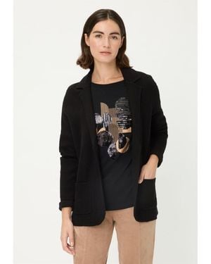 Olsen Merino Wool Blend Blazer - Black