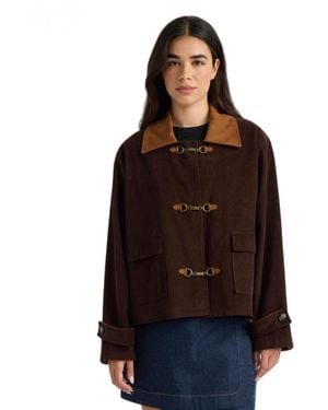 Eileen Fisher Hunter Crop Jacket - Brown