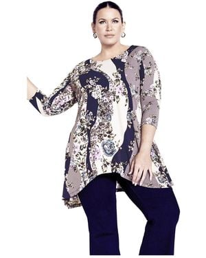 Avenue Alana Tunic - Blue