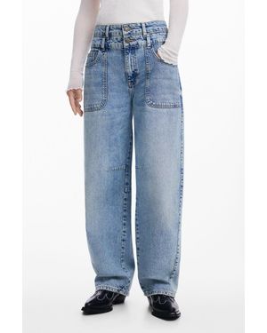 Desigual Balloon Jeans - Blue