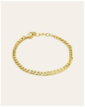 Zoe Lev Cuban Link Chain Bracelet - Metallic