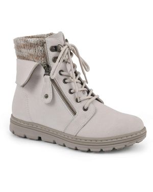White Mountain Kaylee Lace-up Boots - Multicolor