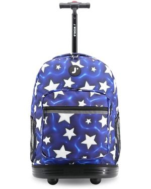 J World Sunrise 18" Kids Rolling Backpack - Blue
