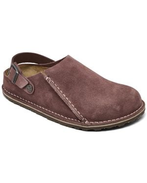Birkenstock Lutry 365 Suede Convertible Clogs From Finish Line - Brown