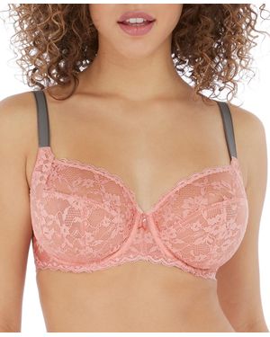 Freya Offbeat Underwire Side Support Bra - Pink