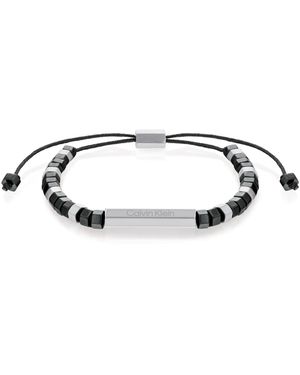 Calvin Klein Stainless Steel Hematite Bracelet - Black