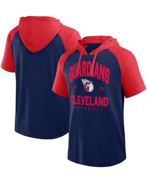 LOGO ATHLETIC Cleveland Guardians Prime Hoodie T-shirt - Blue