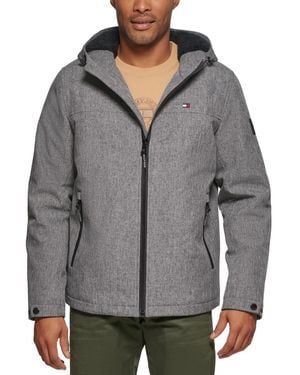 Tommy Hilfiger Softshell Hooded Jacket - Gray