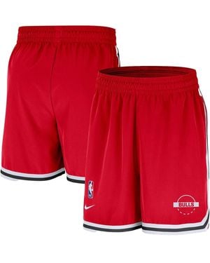 Nike Chicago Bulls Authentic Practice Dna Woven Performance Shorts - Red