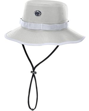 Nike Penn State Nittany Lions 2025 Sideline Apex Boonie Performance Bucket Hat - Gray