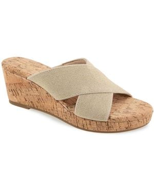 Kensie Jule Wedge Sandal - White